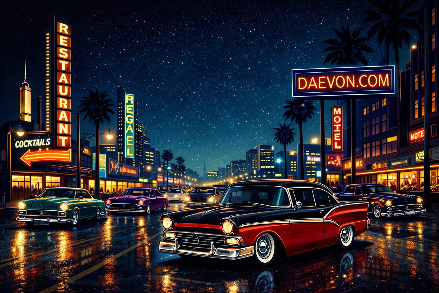 Night city Daevon poster