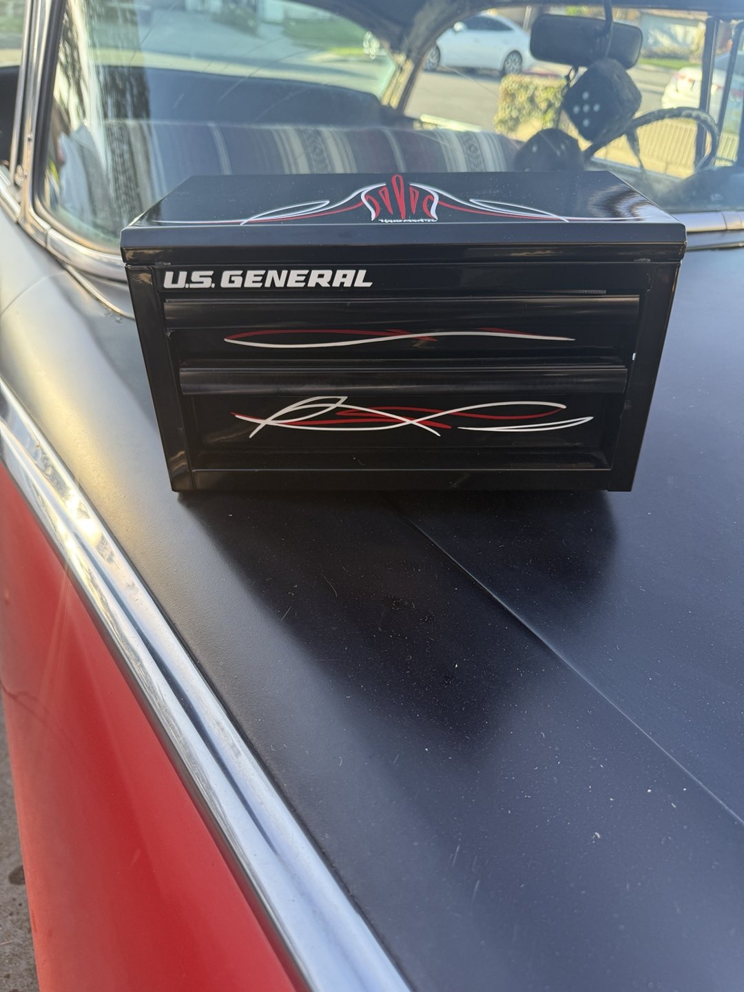 Black custom toolbox