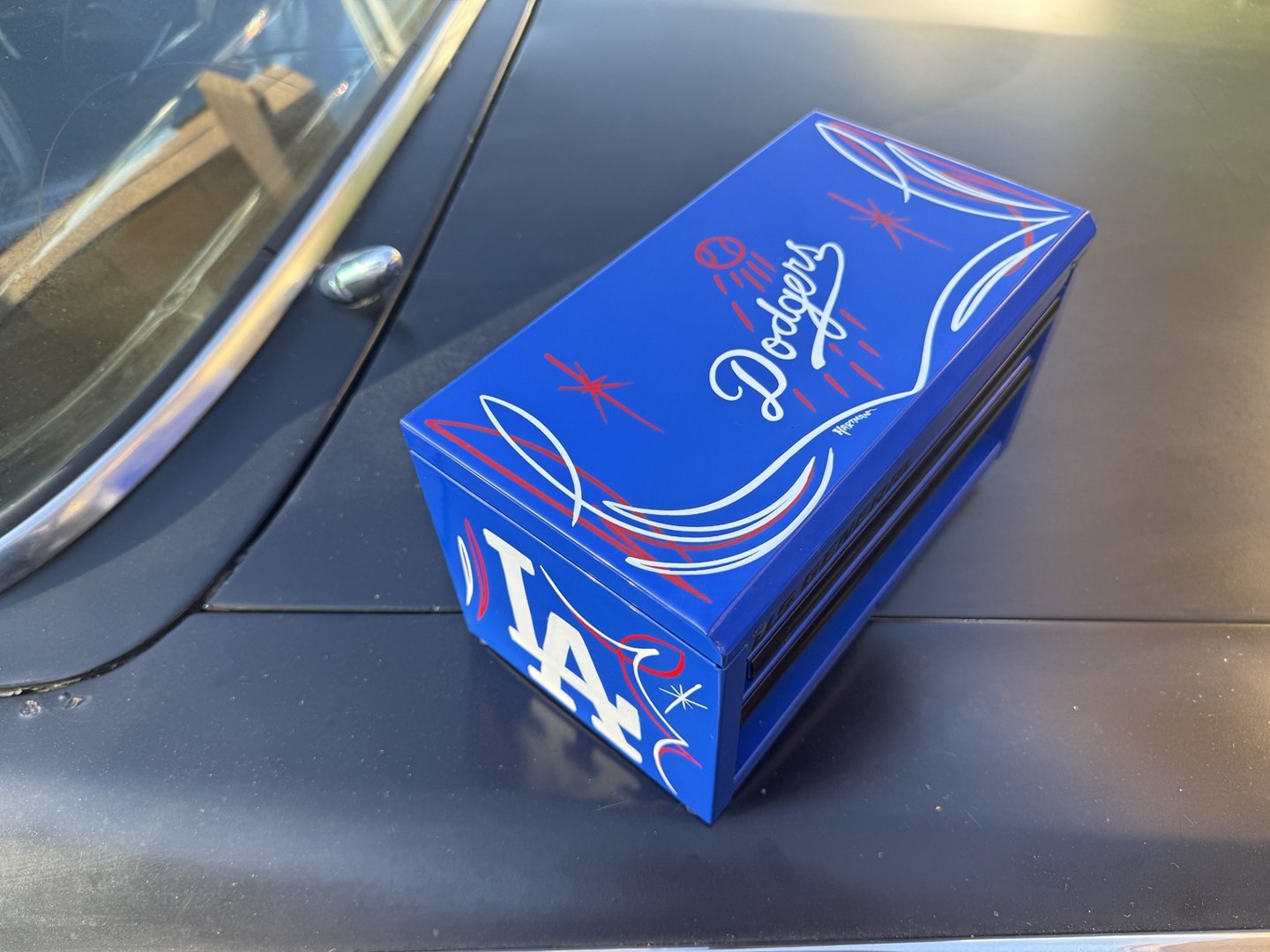 Blue Dodgers custom toolbox