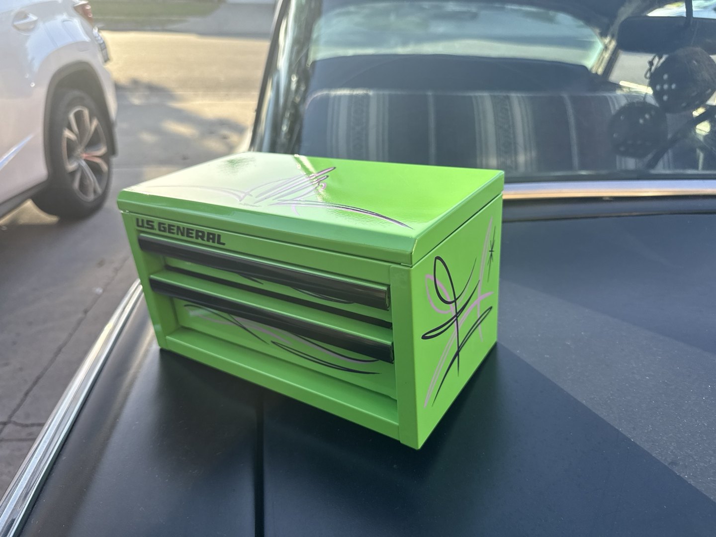 Green toolbox, view 5