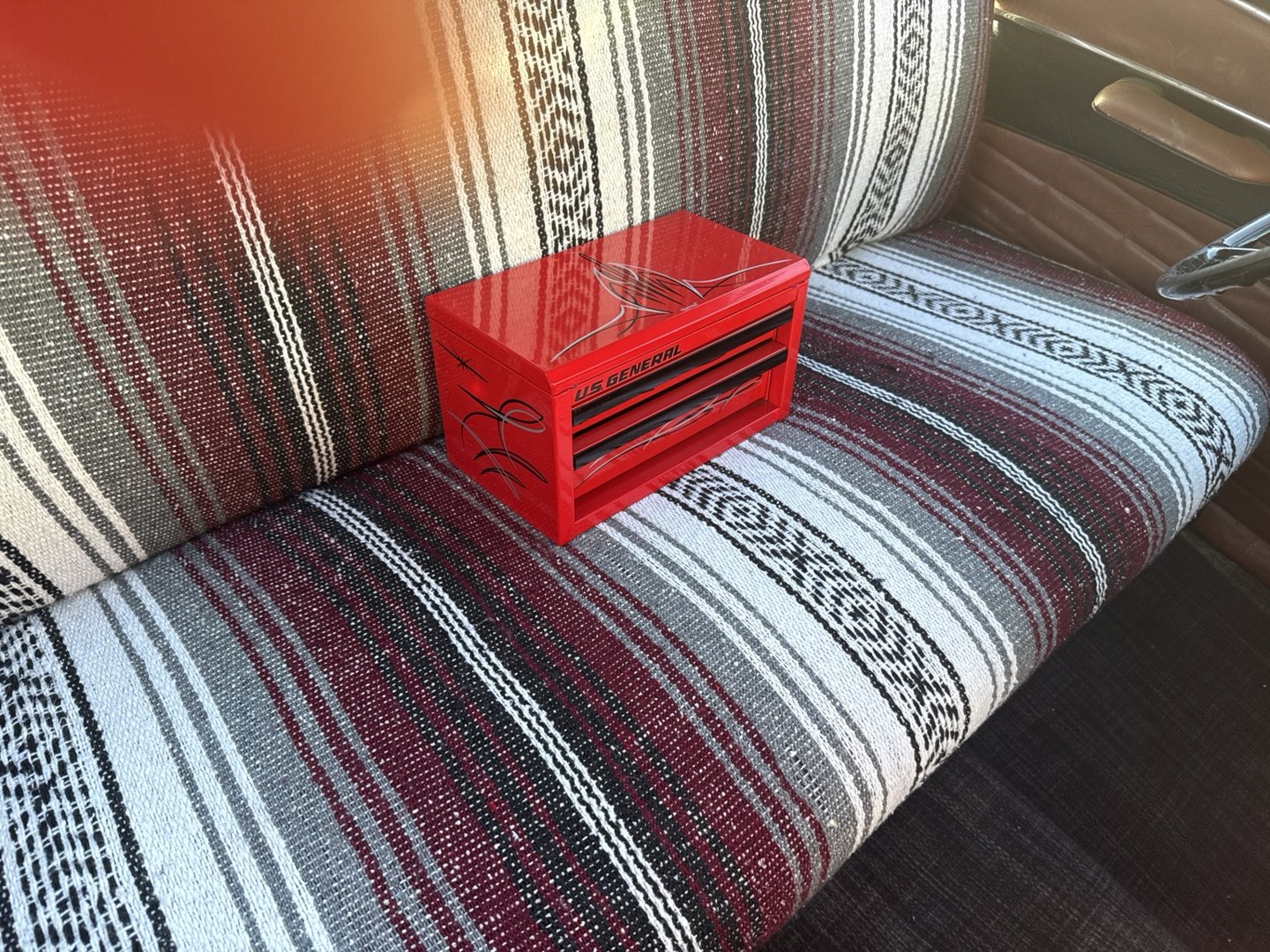 Red · black & silver toolbox, view 2